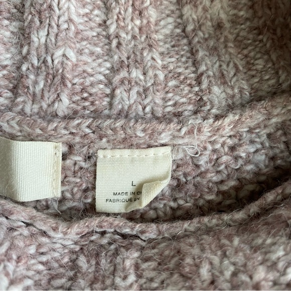 Sleeping on Snow funnel neck sweater with poet sleeves.  Size L.  Anthropologie. - Picture 6 of 6